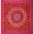 thumbnail image 2 of Sanganeer Block Print Square Cotton tablecloth 60" x 60" Red, 2 of 2