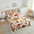 thumbnail image 4 of Mushroom Comforter Set King Size for Adult Women Teen Farm Mushroom Bedding Sets Rustic Farmhouse Bedding Comforter Sets Western Farmstyle Down Comforter Boho Exotic Duvet Set, 4 of 7