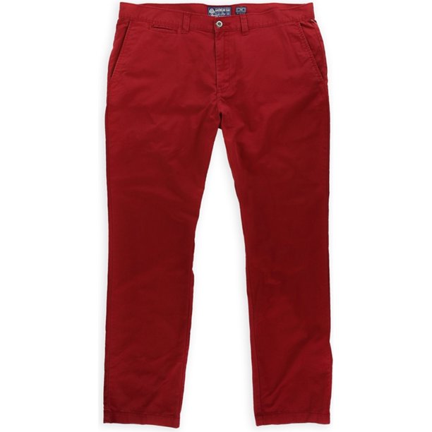 Pantalones Chinos American Rag Ajustados y Rectos para Hombre Color Rojo 38 W x 32 L