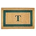 thumbnail image 3 of Nedia Home 02026T Monochrome - Cadre Vert 22 x 36 Po Tapis de Sol en Fibre de Coco Résistant - Monogrammé T, 3 of 4