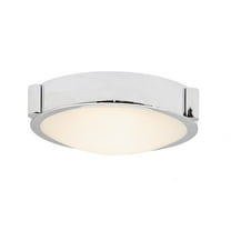 Abra Lighting 8" Low Profile Frosted Glass Flushmount with High Output Dimmable LED