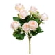 thumbnail image 1 of Simulación de flor de rosa artificial de 9 cabezas, decoración floral, ceremonia de boda, ramo de flores falsas, champán Jumpingount HA8171-02B, 1 of 6
