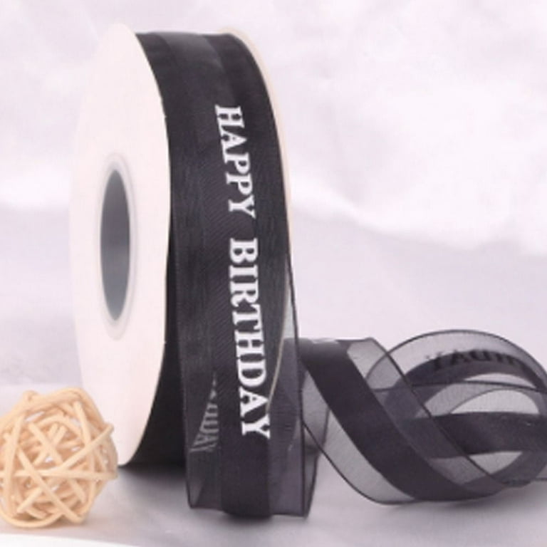 1 Roll, 1.5 Inch Transparent Organza Ribbon Black Chiffon Ribbon For Gift  Wrapping Wedding Bouquet Crafts, Ribbons For Bouquets, Flower Wrapping Paper