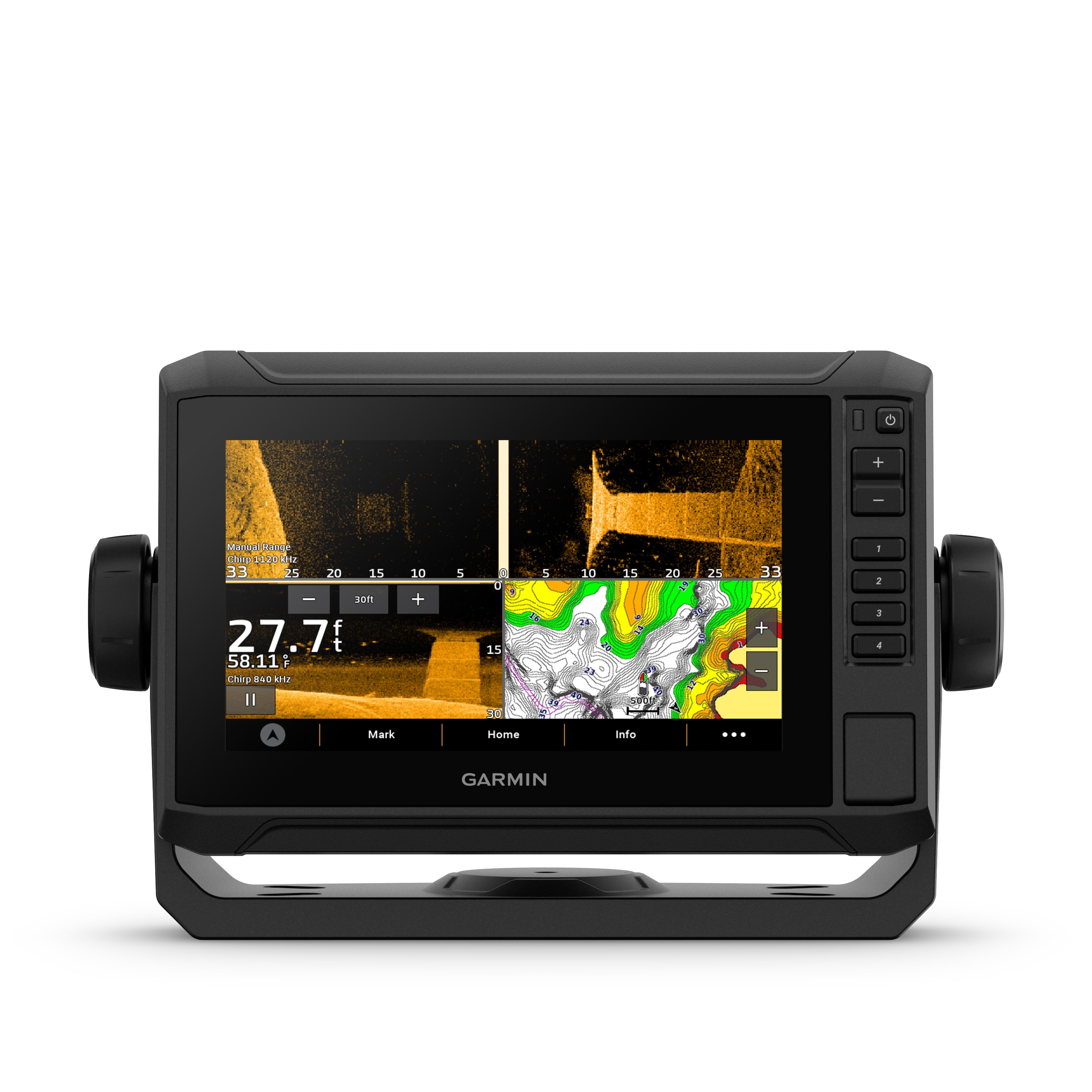 GARMIN ECHOMAP UHD 74SV 本体と付属品 GARMIN ECHOMAP UHD 74sv Combo GPS/Fishfinder - Preloaded US