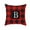 B, variant on SDJMa Red and Black Buffalo Check Plaid Pillow Cover Farmhouse Home Decor Square Letter Monogram Throw Cushion Case for Car Couch Sofa 18 x 18 Inch Linen Pillowcase