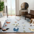 thumbnail image 2 of SAFAVIEH Novelty Gracelyn Novelty Area Rug, Blue/Yellow, 8' x 10', 2 of 7