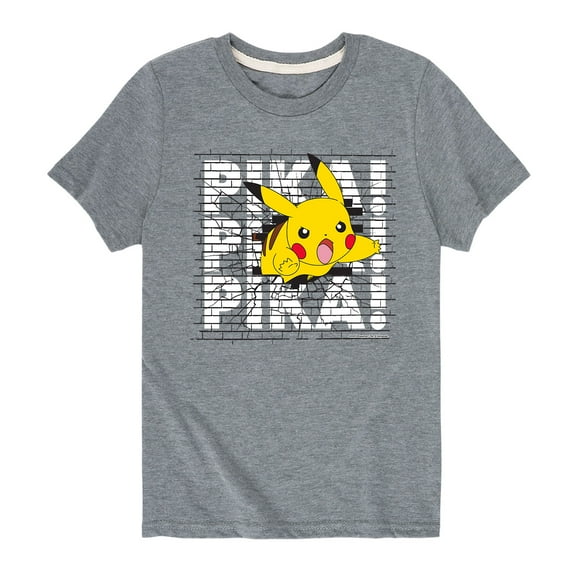 Pokémon - Pika Wall - Youth Short Sleeve Graphic T-Shirt