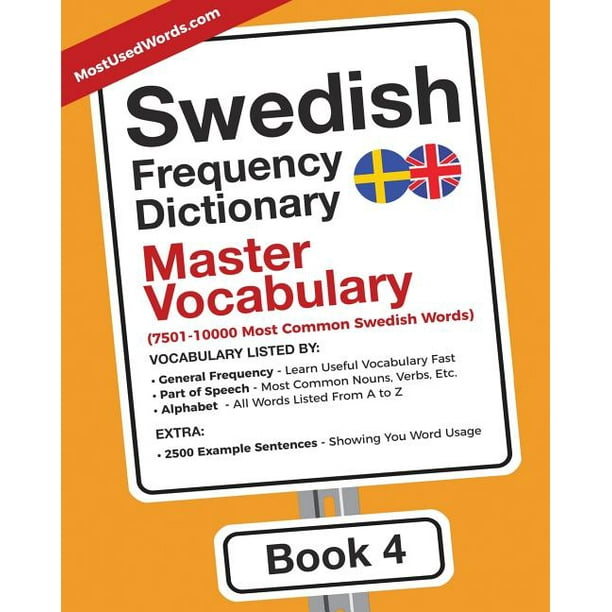 SwedishEnglish Swedish Frequency Dictionary Master Vocabulary 7501