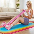 thumbnail image 2 of CY5O5ee Pedal Resistance Band with Handle, Elastic Pull Rope Fitness, Multifunction for Foot Pedal Pull, Back Stretch & Chest Expand, Stretching Workout Fitness Bands, 2 of 7