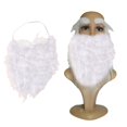 thumbnail image 2 of Disfraz de Papá Noel con barba falsa blanca, divertido disfraz de cosplay, disfraz de Papá Noel con barba de Navidad para niños y adultos, envío directo, 2 of 5