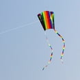 thumbnail image 4 of SPRING PARK Outdoor Colorful Parafoil Long Tail Flying Kite with 30m Line Children Kids Toy, 4 of 6