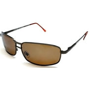 Men's Polarized Wide Navigator Pilot Military Style Sunglasses - James Dean Racer Style - Silver