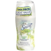 Secret: Fresh Effects Orange Blossom Verbena Invisible Solid Twin Pack Antiperspirant/Deodorant, 2.6 oz