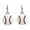 White, variant on Softball Enamel Dangle Earrings Jewelry