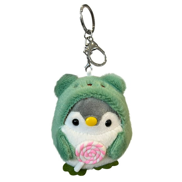 Porte-clés Pingouin Mignon Vert Peluche 394 Pouces Taille pour Enfants Déco et Jeu Jouet Doux