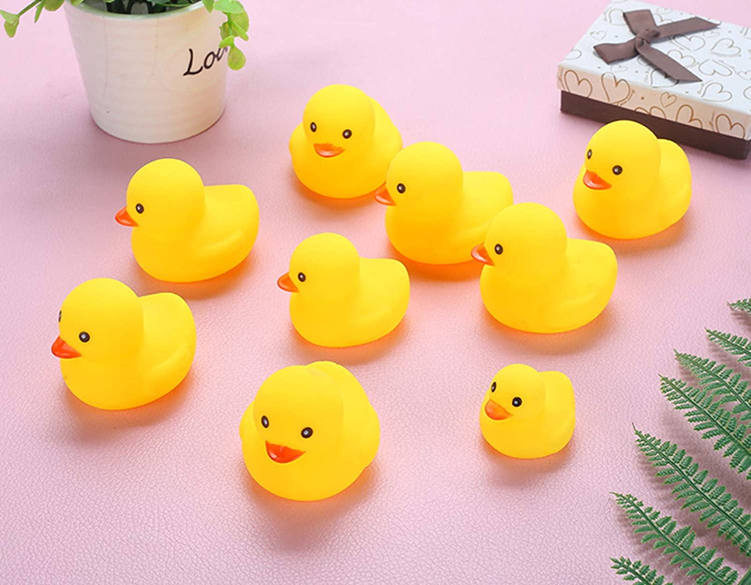 36PCS Mini Rubber Duck Bath Duck Toys 