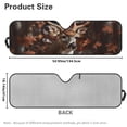 thumbnail image 6 of Binienty Deer Hunting Camo Sun Shade Car Windshield for Jeep Wrangler JL JLU 2018-2024 Rubicon Sahara 2 Door & 4 Door Foldable Windshield Sun Visor Sunshield Keep Your Car Cool, 6 of 7