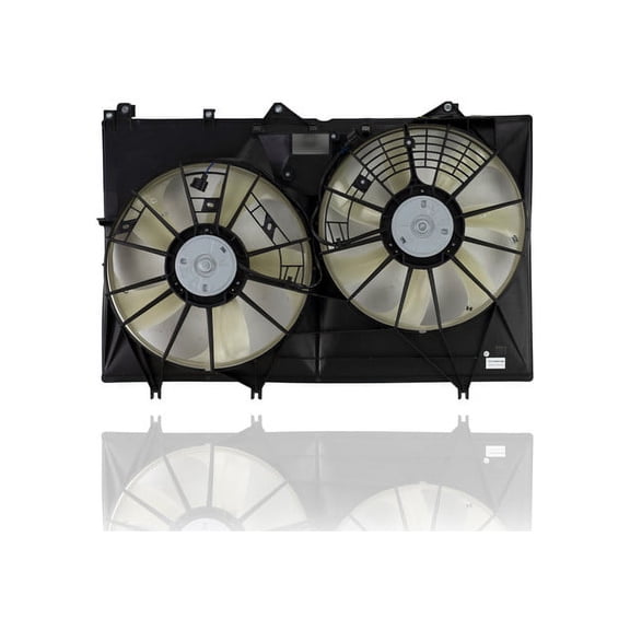 Dual Radiator and Condenser Fan Assembly - Cooling Direct Compatible/Replacement for '11-13 Toyota Highlander Hybrid 6-Cylinder 3.5 Liter - 1636331200