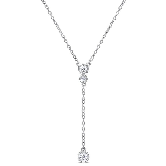 Everly Women's Created Moissanite Sterling Silver Necklace