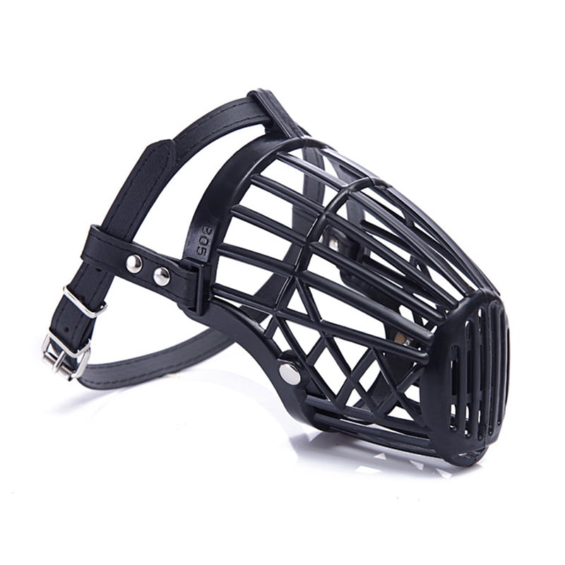 adjustable basket mouth muzzle cover for dog training bark bite chew control XS 