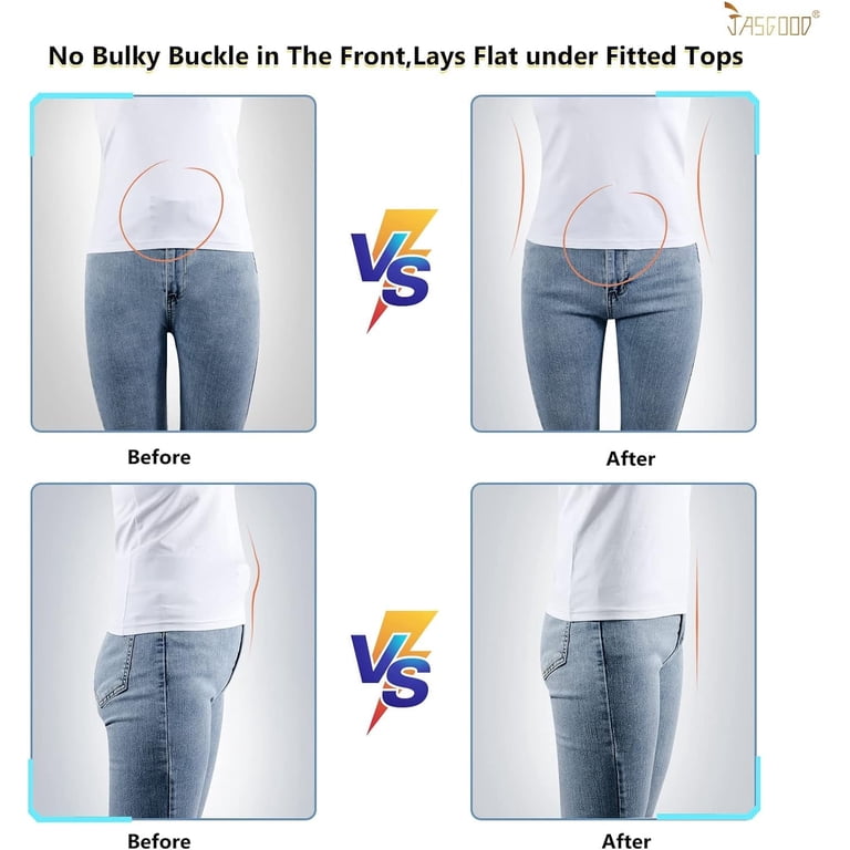 No Show Invisible Women Belt Crop Tuck Band Elastic Stretch  display picture 1