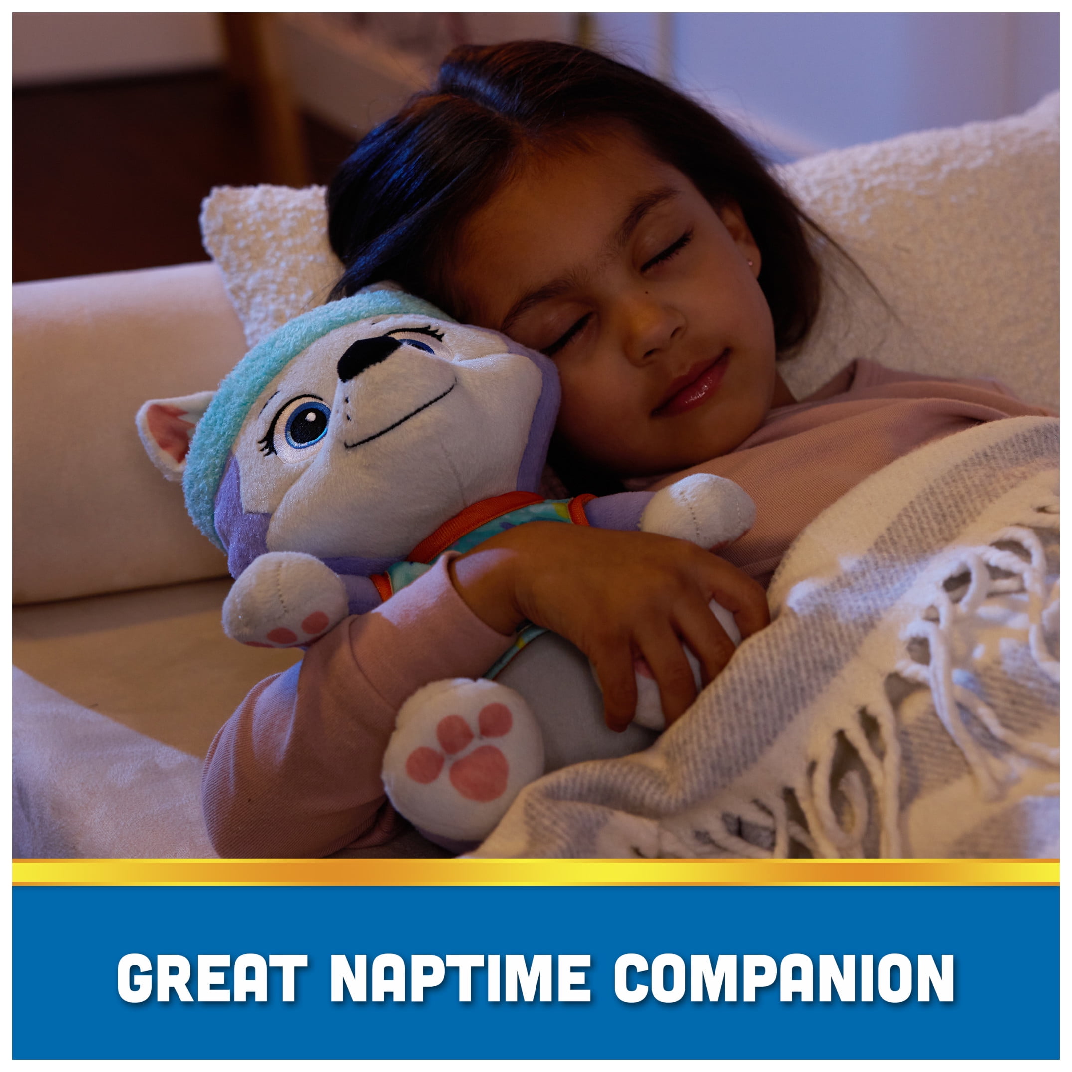 PAW Patrol, Bedtime Plush Everest with Reversible Outfit