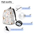 thumbnail image 5 of Xecao Fall Rabbit for Canvas College Laptop Backpack, Durable Rucksack Travel Notebook Bag School Backpack Book Bag for Men Women, 5 of 8
