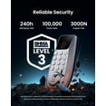 thumbnail image 4 of DESLOC C110 Keyless Entry Door Lock with Display (Smart Screen), Fingerprint Door Locks, Keypad Deadbolt, Auto-Lock, Backlit Keys, Passage Mode, IP54, 4 of 7
