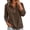 Coffee, variant on cocolona Half Zip Pullover Sweatshirts for Women Long Sleeve Solid Color Loose Casual Basic Sweatshirts