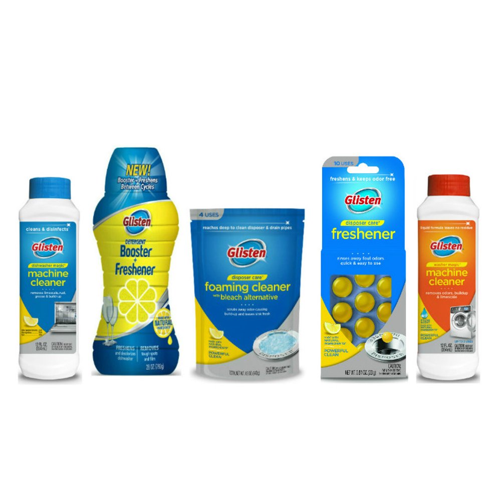 Glisten Dishwasher Magic Machine Cleaner and Detergent Booster, Garbage