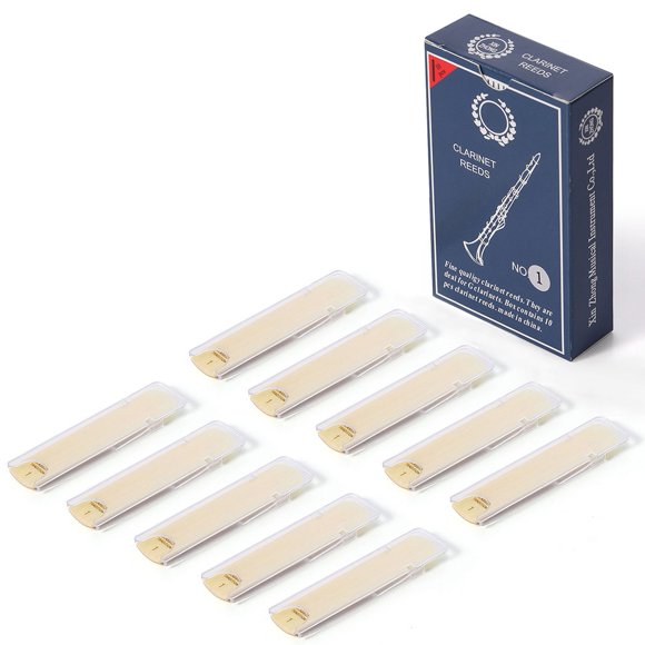 10 Pcs Accessoires d'Instrument à Roseaux Clarinette Dureté-1.0,10 x Roseaux