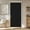 Black, variant on Blackout Accordion Door Sets Included Rod (1 Pack, 54W x 78 L, Beige) Accordion Doors Interior Magnetic Door Curtain for Bedroom Living Room Doorway Curtain