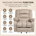 thumbnail image 3 of PAPROOS Recliner Chair, Electric Power Lift Recliner with Heat Therapy and Massage Function, Large Size Lift Chair with Remote and Side Pocket,Oversized Power Reclining Sofa, Camel, 3 of 9