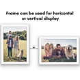 thumbnail image 2 of Americanflat 8" x 12" Gallery-Style Picture Frame to Secure Artwork, Prints, and Photos - White, 2 of 7
