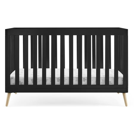 Delta Children Essex 4-in-1 Convertible Baby Crib - Greenguard Gold Certified  Ebony/Natural