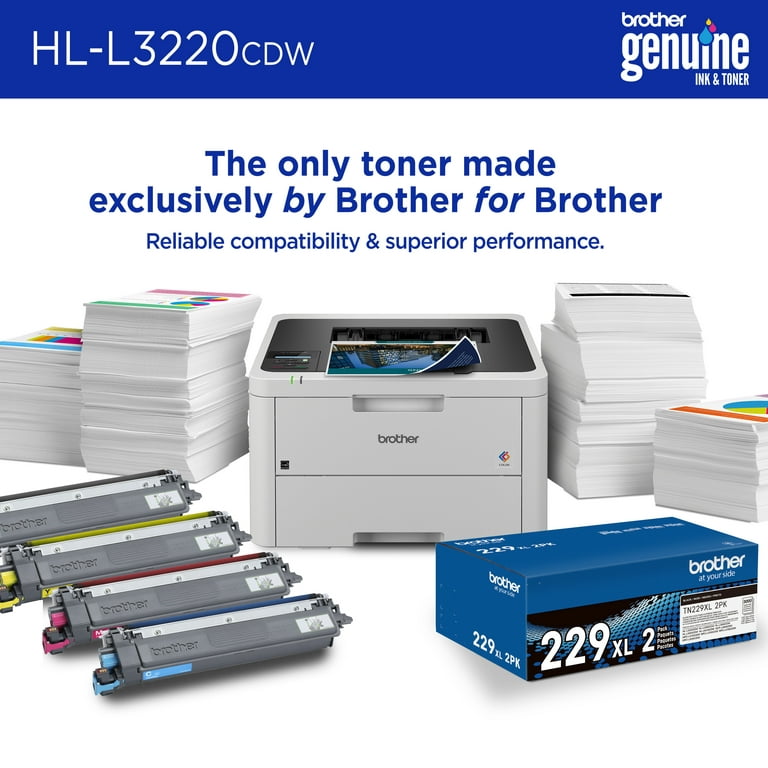 Brother HL-L3230CDW Compact Digital Color Printer Providing Laser Quality  Results with Wireless and Duplex Printing
