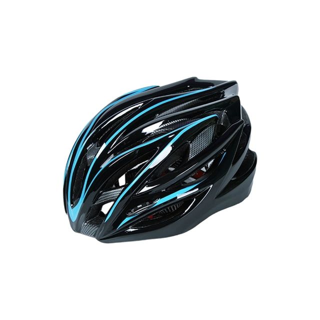 Sonducket Casco de bicicleta de moda para PC, ligero y cómodo para montar cascos de ciclismo transpirables Ciclismo azul negro tamaño libre
