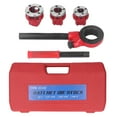 thumbnail image 2 of Pipe Threader Kit, Iron Wear  3 Dies Pipe Threader Ergonomic Handle 1/2in 3/4in 1in  For Galvanized Tubes, 2 of 8