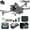 Gray, variant on Drone with 4.9inch 1080P ESC Camera, Brushless Motor, 2.4G RC Quadcopter with 360°Stunt Roll, One Click Takeoff And Landing