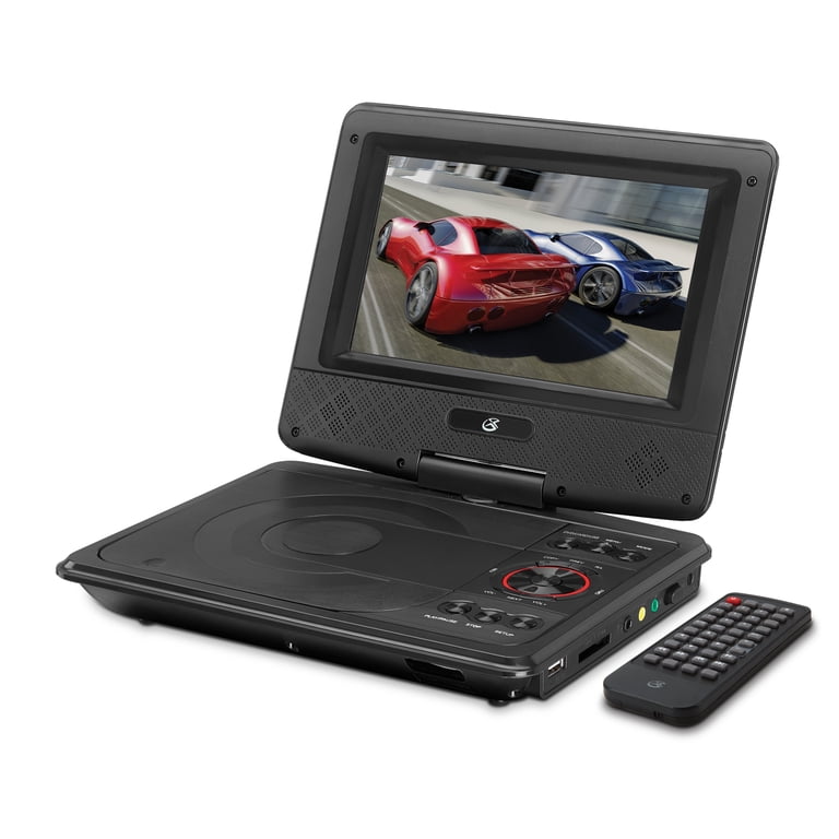 GPX 7-Inch Portable DVD Player with Swivel Screen and Carrying