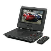 GPX 7-Inch Portable DVD Player with Swivel Screen and Carrying Case, PD701BVP - Black