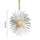 thumbnail image 3 of Adorno Navideño Colgante de Acrílico para Sol | Decoración de Plástico Irrompible para Árbol de Navidad | Dorado y Blanco, 13 Cm | Decoración Navideña Fácil de Colgar para Árboles, Coronas, Centros d, 3 of 6