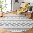 thumbnail image 2 of SAFAVIEH Alamo Curtis Geometric Area Rug, Charcoal/Ivory, 6'7" x 6'7" Round, 2 of 8