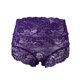 thumbnail image 4 of Gibobby Pantys para Mujer Bragas malla encaje Floral Sexy para mujer, bragas cintura alta, ropa interior ahuecada, ropa interior transparente talla grande（Morado， L), 4 of 4