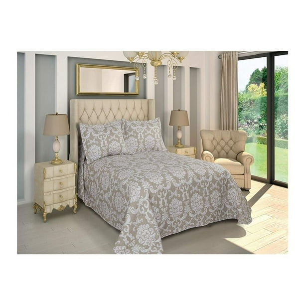 DORMIREAL Colcha Roma Individual De Color Blanco Y Beige, Doble Vista, Ropa De Cama Habitación Decoración, para Todas Las Estaciones, Cómodo, Acogedor, Lavable En Casa DORMIREAL COROIN