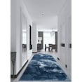 thumbnail image 2 of La Dole Rugs Abstract Modern Marble Minimal Design Contemporary Area Rug - Amazing Home Decor 3x5 Carpet for Living Room, Bedroom, Kitchen, Office, and Dining - Blue, 4x6, 3'11" x 5'3" (120cm x 160cm), 2 of 7