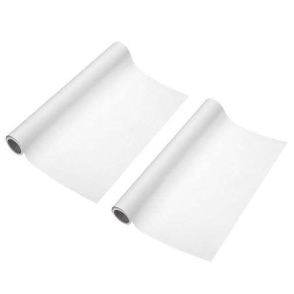 Uxcell 16 pies x 14 pulgadas rollo de papel para caballete de arte, 2 piezas de papel de regalo para manualidades, blanco