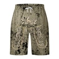 thumbnail image 4 of Baggy Shorts Men Men's Oktoberfest Print Distressed Casual Shorts for Festival Celebration and Casual Wear Clear M, 4 of 4