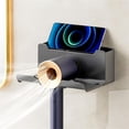 thumbnail image 3 of Wall Mounted Hair Dryer Holder Bathroom Accessories Organizer Rack Shelves, 3 of 8