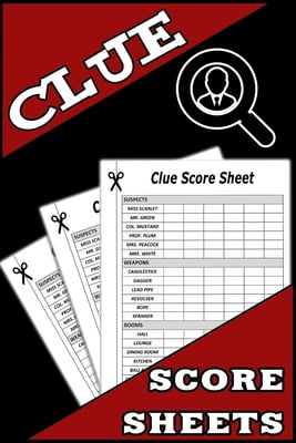 Cluedo Detective Notes Note Pad 25 sheet pad Spare Parts 